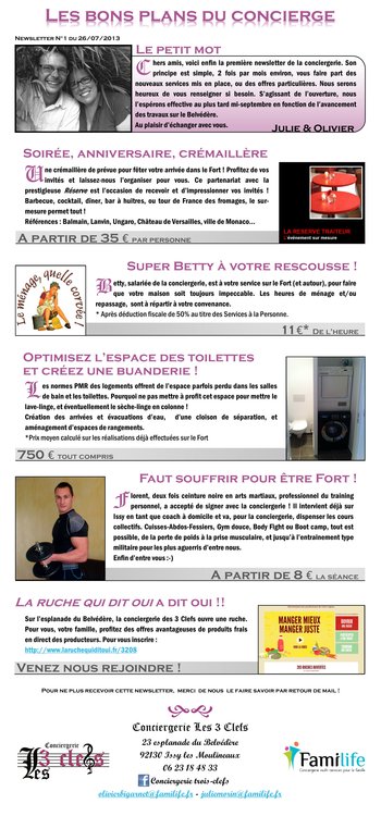 Newsletter N°1