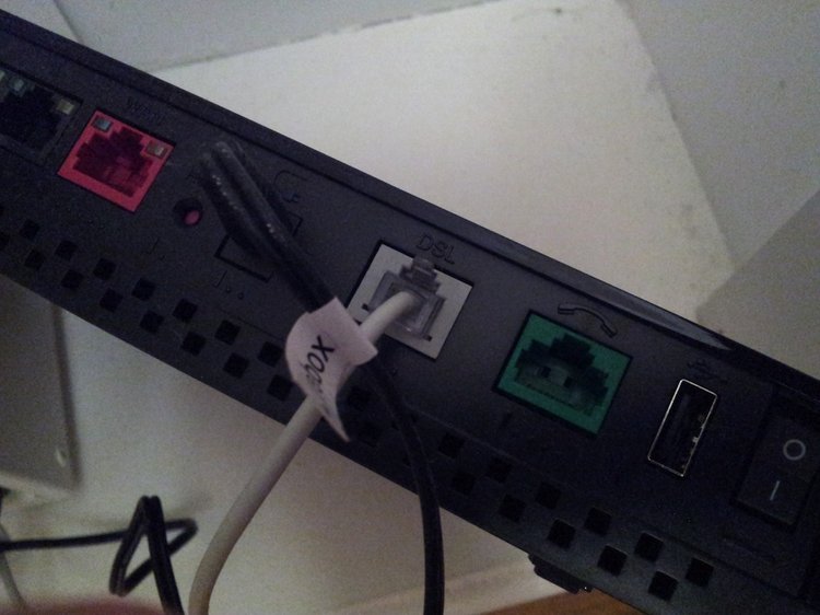 ADSL sur la box
